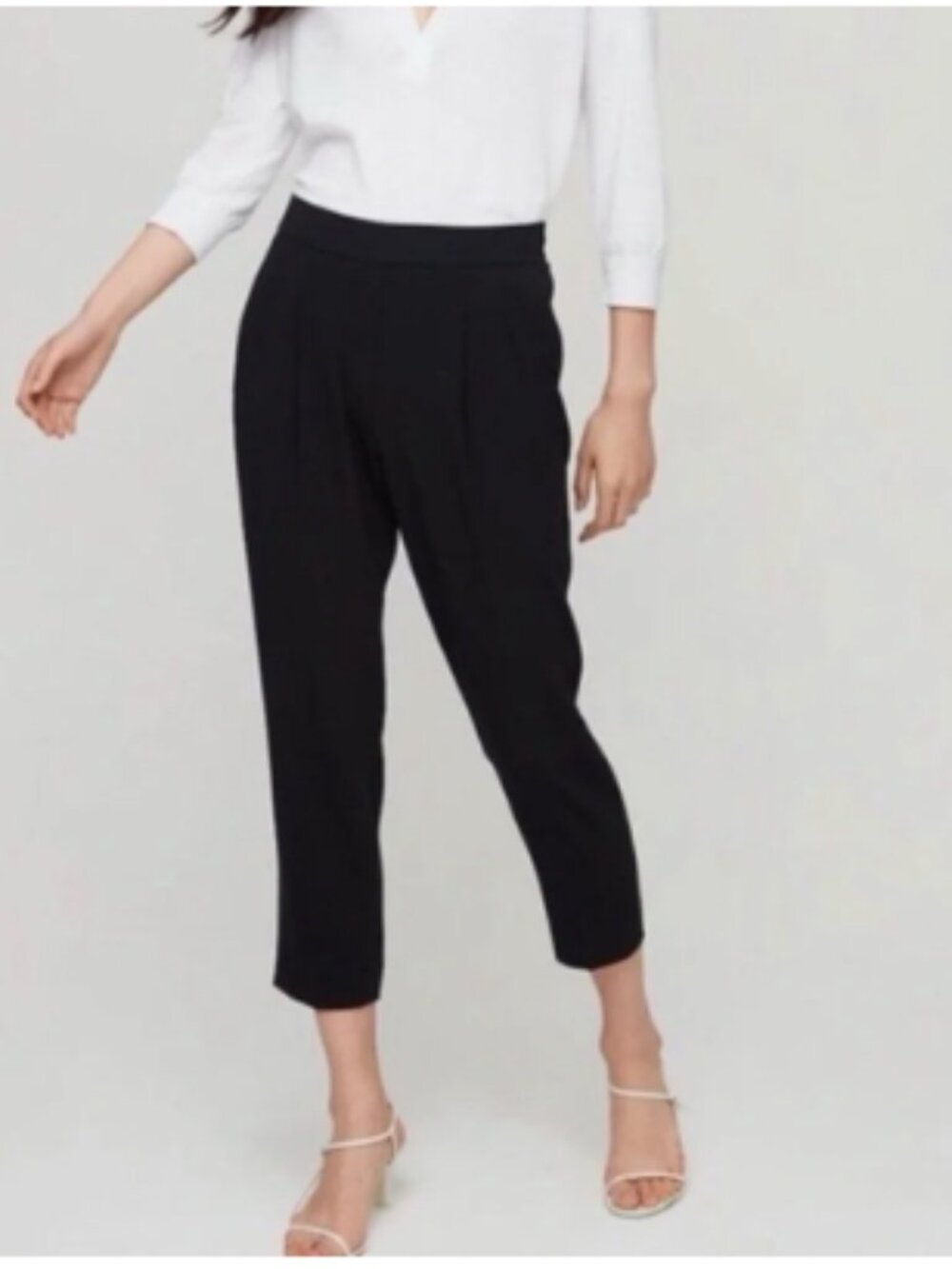 Babaton Aritzia Cohen Pants Black Size 14 Cropped Pull On